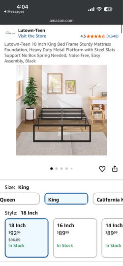 Brand New King Bed Frame