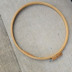Vintage American Heritage Made in USA 23" Round Wooden Quilting Hoop 1" Wide