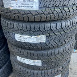 265/70/17. HANKOOK TIRES AT2. ALL TERRAIN TIRES
