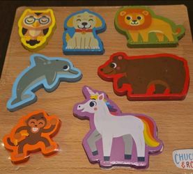 Chuck & Roar Wooden Animal  Puzzle