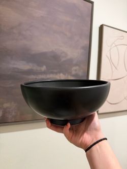 Matte Black Ceramic decorative bowl