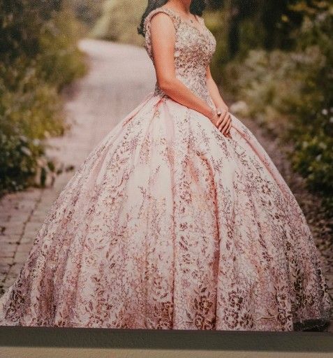 Quincianera Dress, PINKISH, Size SMALL. REDUCED!!$125