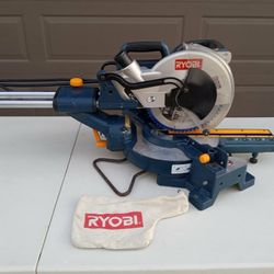 RYOBI 10 " SLIDING COMPOUND MITER SAW WITH LASER 