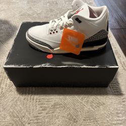Air Jordan 3 White Cement Reimagined 7.5