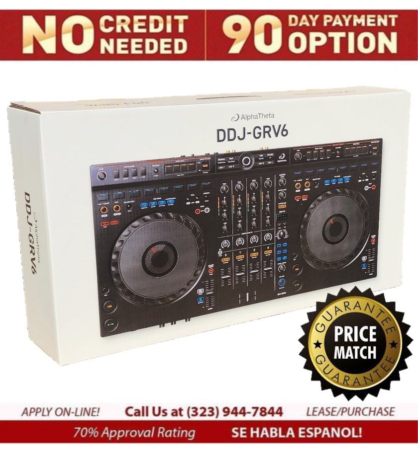 Rekordbox Serato Controller 4 Channel Mixer CDJ Size Decks Smartphone Labtop Tablet DJ DDJ-GRV6 🚨 Payment Options Available 🚨 No Credit Needed 🚨
