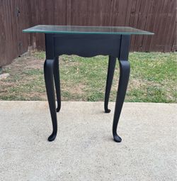 Glass Top Side Table