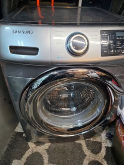 Now ONLY $75! Samsung Stainless Steel Front Load Wash Machine