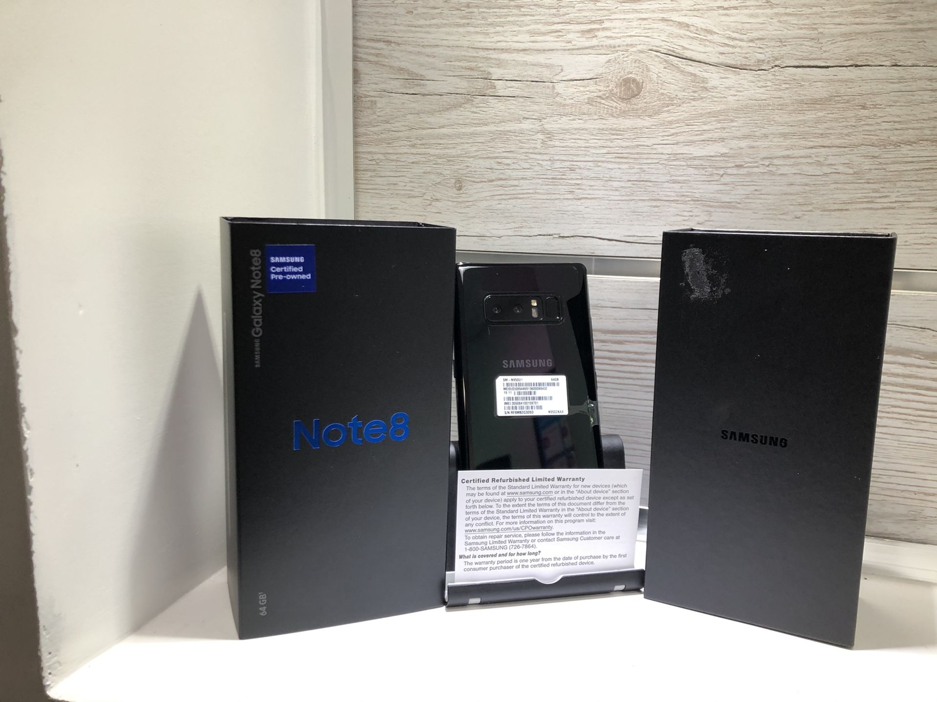 Samsung Galaxy Note 8 fully unlocked 64GB for $419 with one year warranty with Samsung