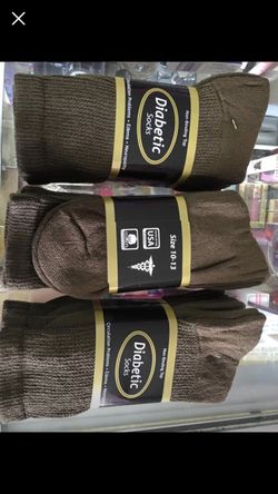 Diabetic Socks Circulation problem Edema Neuropathy 3 pairs in a pack for $3.75 each Non binding.