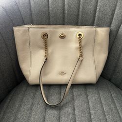 Off White Coach Purse 
