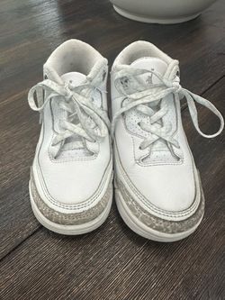 Air Jordan 3 Toddler Sneakers White (Unisex)