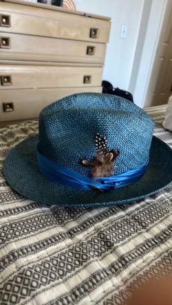 Stacy Adams Blue Natural Fiber Fedora XL