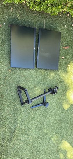 Dual Acer 24.5” Monitors + Adjustable Dual Monitor Desk Mount