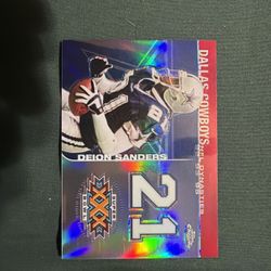 2008 Deion Sanders NFL dynasties Red Refractor
