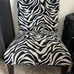 Oversized Zebra Print Accent Chair