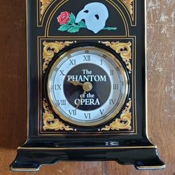 Rare Phantom Of The Opera Clock Music Box SF Music Box Co