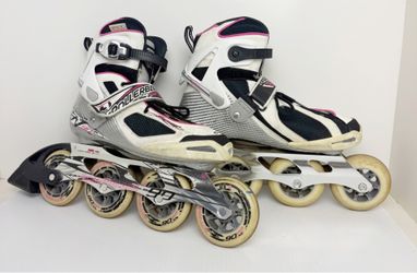 Rollerblade  Tempest 90 Inline Skate Women’s 8 Black/Pink 285mm Great Condition!