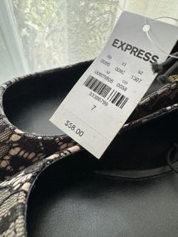 NWT Black Lace Shoes (orig $58)
