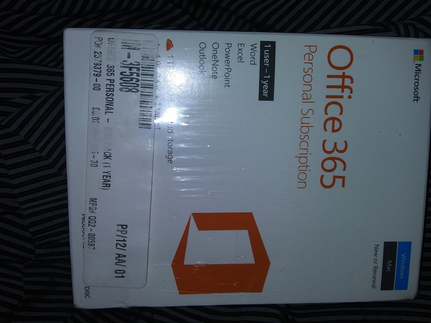 OFFICE 365 PERSONAL 1 YEAR $20