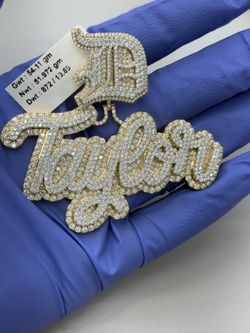 10k Gold With Real Diamond Custome Made Charm  