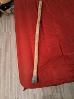Rustic Wooden Walking Stick Staff