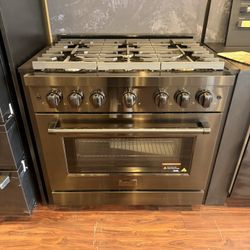 ZLINE Black Stainless Steel 36” Gas Stove 🔥🔥