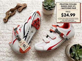 Cycling Shoes Size 47 (EUR) w/ Cleats Included – Clean Pair