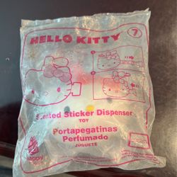 Hello Kitty Scented Stickers Dispenser Toy Mc Donald’s 2018