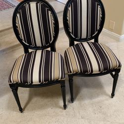 Two Matching Cloth Chairs Only $25/each