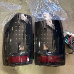 3D LED C-Bar Tail Lights(Tinted) 00-06 Yukon XL, Suburban 1500,  2500, Tahoe