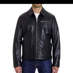 Michael Kors Mens Leather Jacket Size Xl