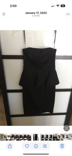 Bundle - Strapless Dress and Black Skirt