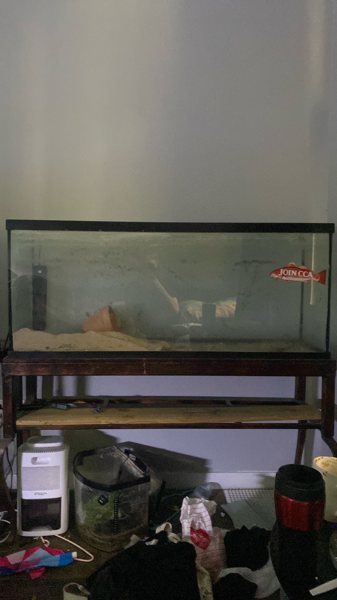 55 Gallon fish tank (READ DESCRIPTION)