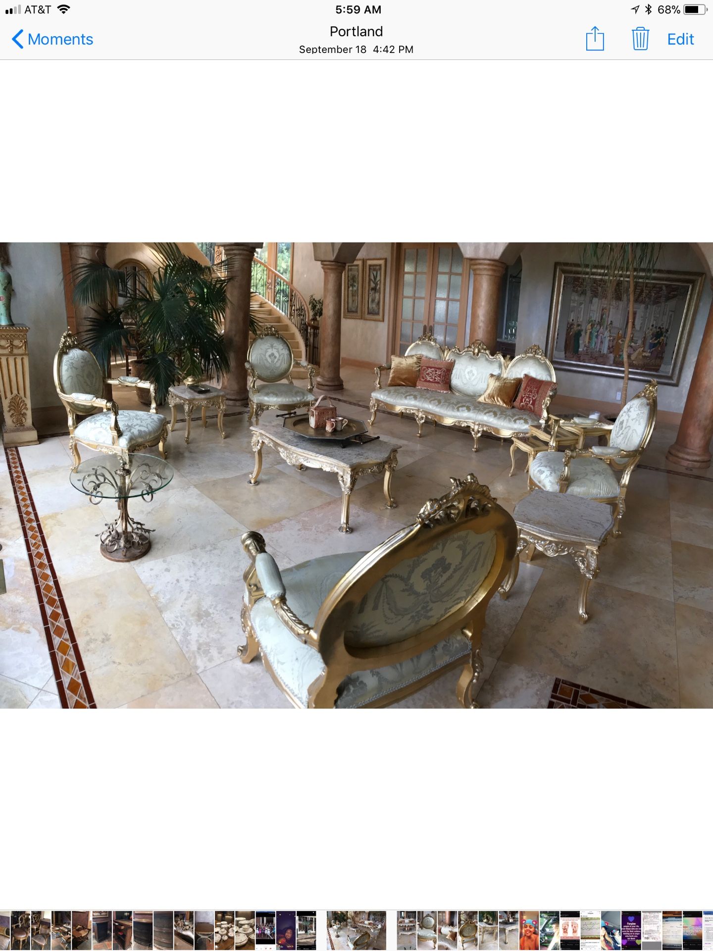 Antique furniture set