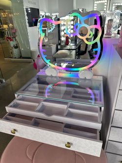 White Hello Kitty vanity set