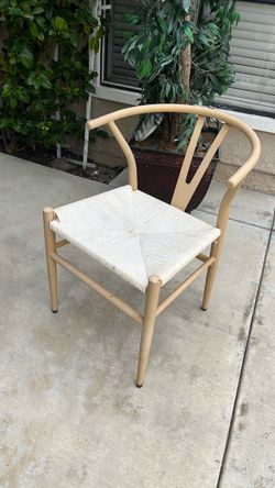 6 wishbone dining chairs