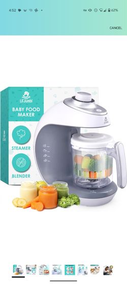 Lil jumble baby food maker steamer blender new