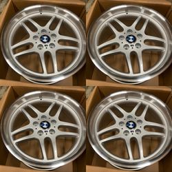 NEW SET 18 INCH BMW M-PARALLEL STYLE WHEELS RIMS 18x8 +13 (5x120) CB: 74.1