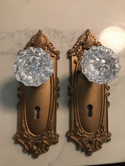 Crystal Doorknob Plate Nostalgic Warehouse Door Knob 