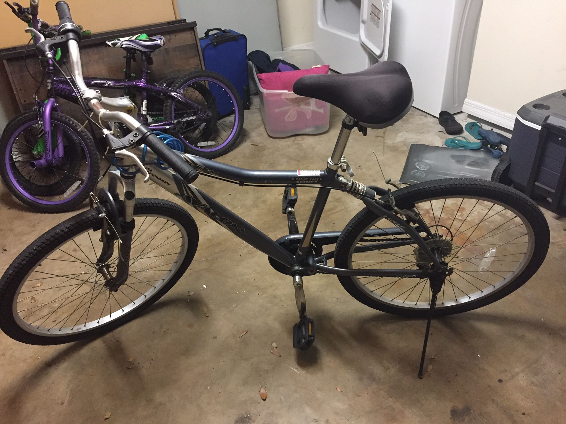 avalon dual suspension aluminum bike 7 speed