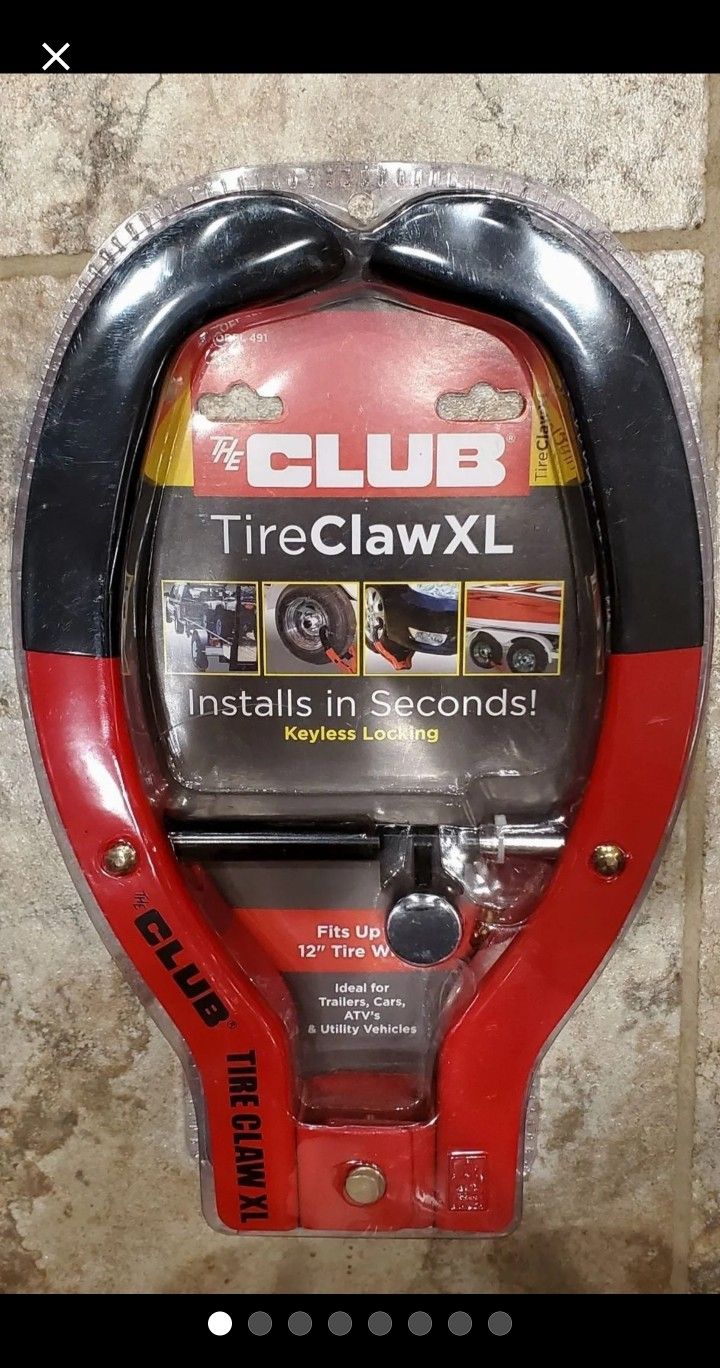 The Club TireClaw Xl Brand New In Security Sealed Packaging (Pics #4&#5)