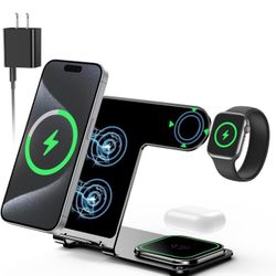 3 in 1 Wireless Charging Station for Apple Multiple Devices Wireless Charger