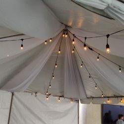 20x20 tent fabric decoration artificial grass tables chairs tablecloths