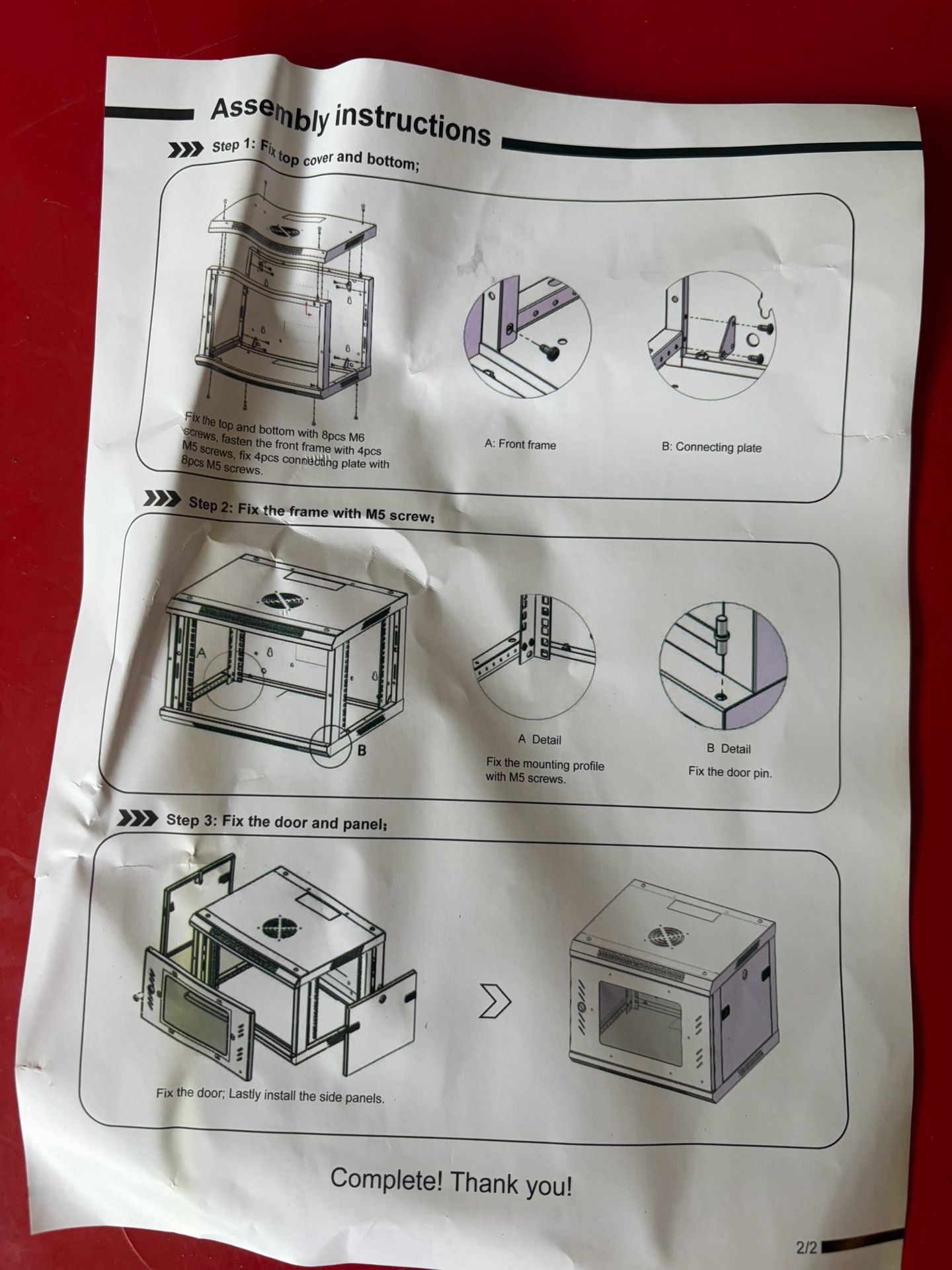 Costway EP21972-110V 18U Wall Mount Network Server Data Cabinet