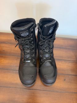Harley-Davidson Black Leather Motorcycle Boots