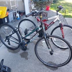 1 Mountain Bike 1 Road Biike 
