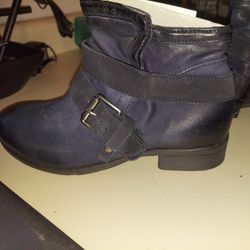 Miz Mooz Midnight Blue Short Woman's Boots