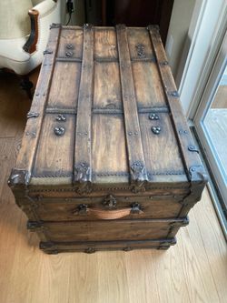 RESTORED Late 1800’s Antique Steamer Trunk