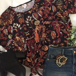 🧡LLR • Irma Tunic (M/fits 12-14)