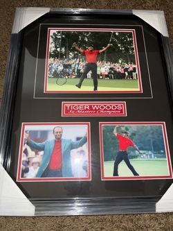 Tiger Woods 5x Masters Champion Framed Photo Collage
